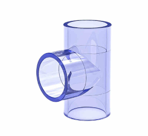 UPVC透明等徑三通