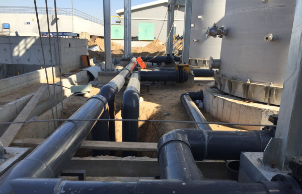 北京博天大同污水處理工程用大口徑CPVC管、UPVC管道閥門